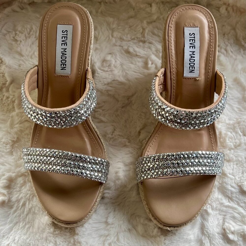 Steve Madden Upton Espadrille Wedge Sandals - Size 7